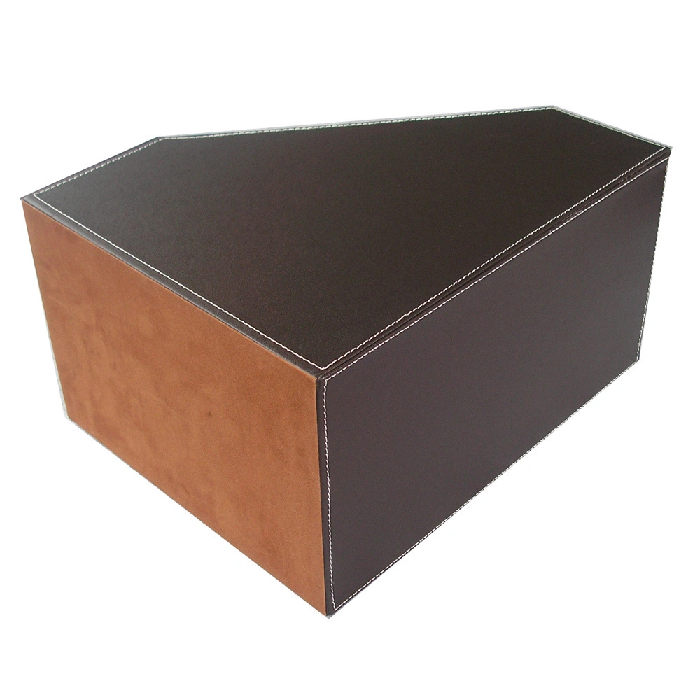 PU Leather Desk File Holder for File/Magazine/Paper/Mail/Book Black