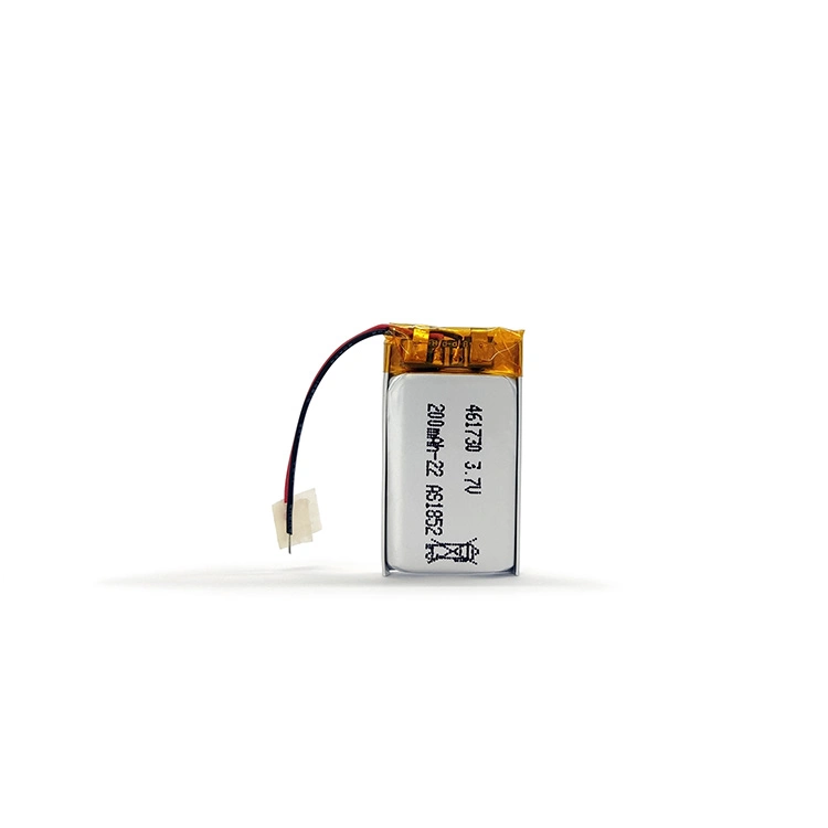 Top Model 461730 3.7V 200mAh Lithium Battery Lipo Batteries with UL1642/CB/Kc/Un38.3 Certificates