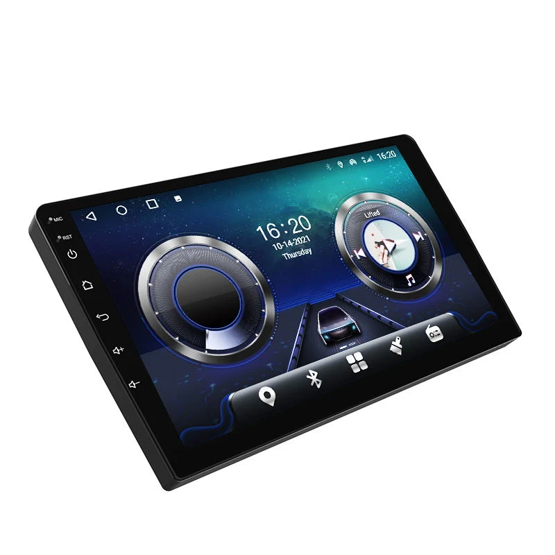 La pantalla táctil Multimedia 2 DIN universal de 10 pulgadas a 1024*600 IPS Audio Estéreo Android 12 radio del coche