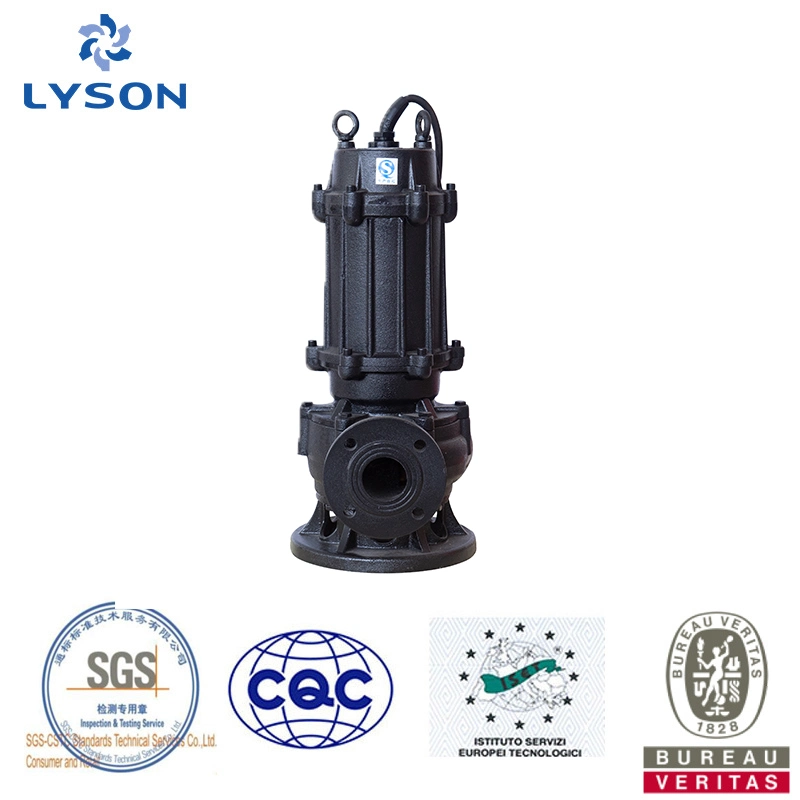 Non-Clogging Vertical Cast Iron Submersible Dirty Water Sewage Pump