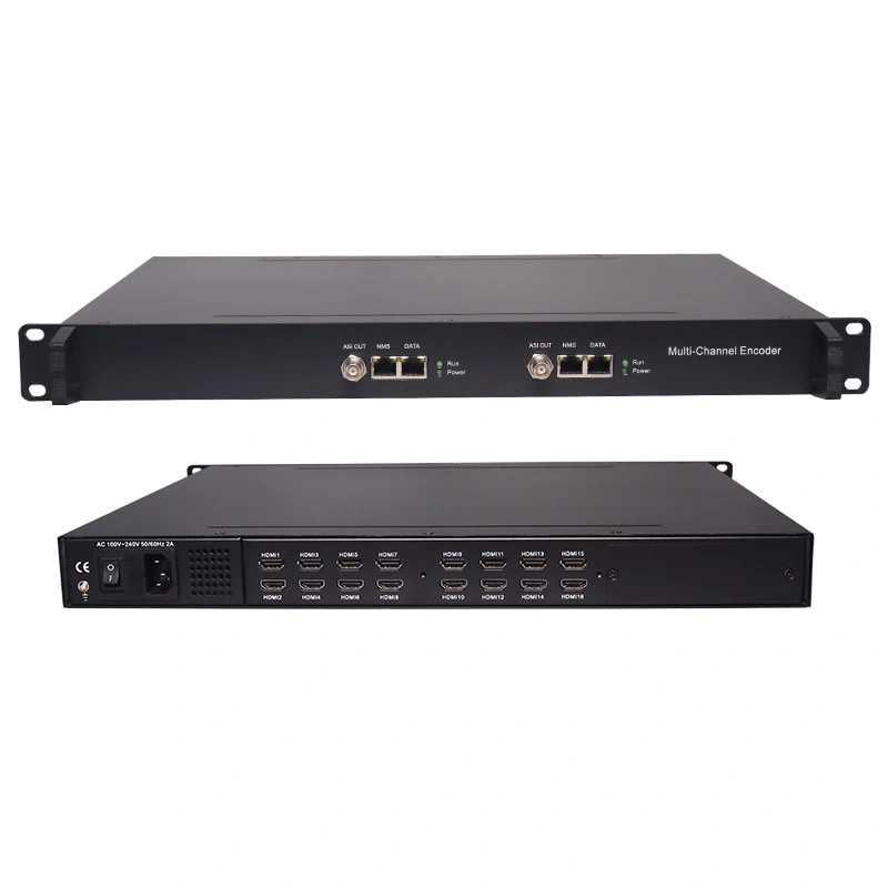 HD Encoder H. 264 8/16/24 قنوات التلفاز الرقمي مخرج رأس جهاز التلفاز الرقمي IPTV HD Video Encoder