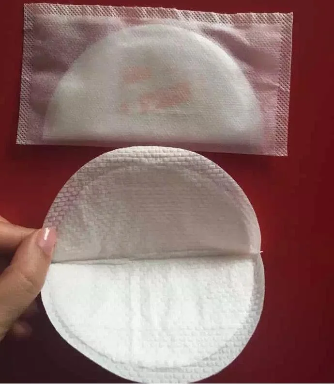 Jwc macio de algodão Almofada de mama com papel emperrado