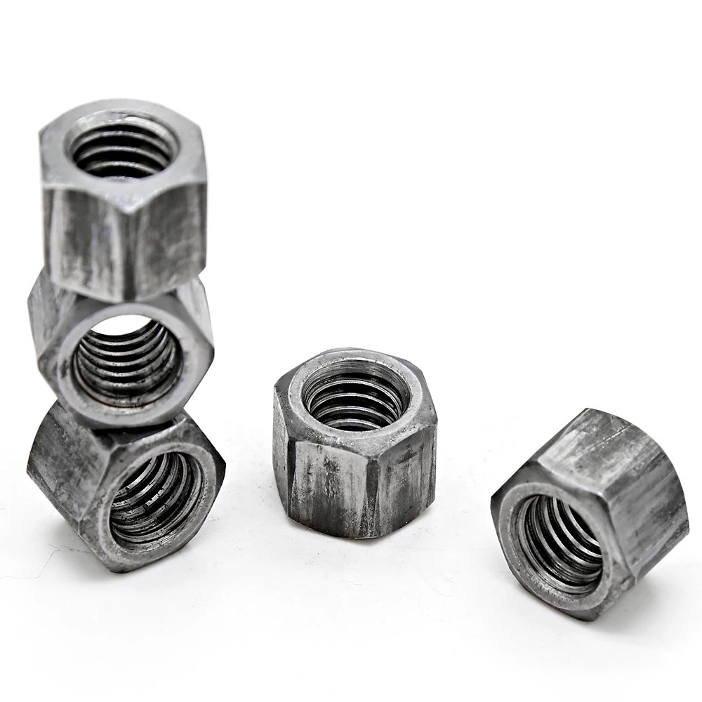 High Strength Hardware Class 8 10 Steel M16 Black Hex Thick Nuts