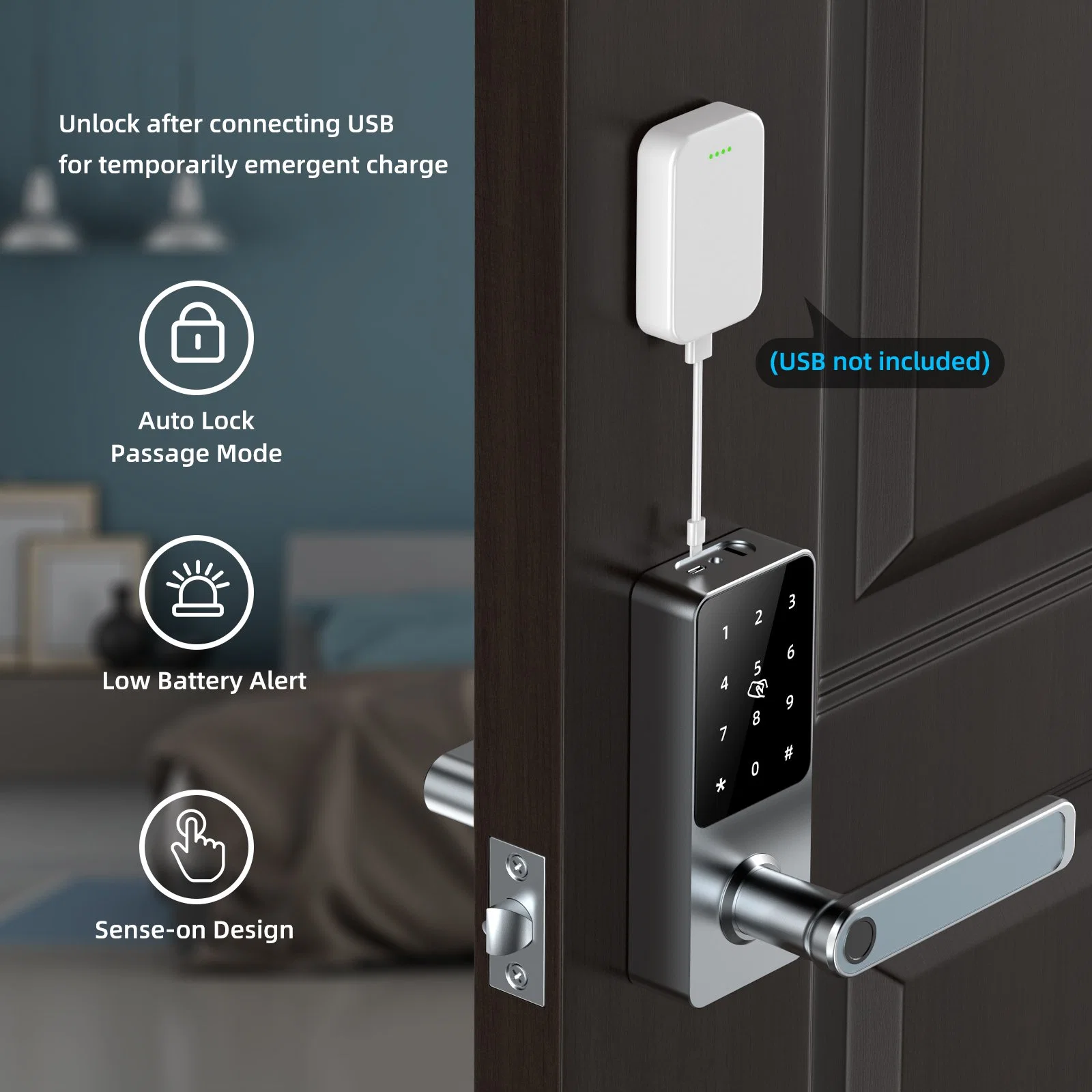 Ttlock APP Time Limit Password Rental House Deadbolt Door Lock