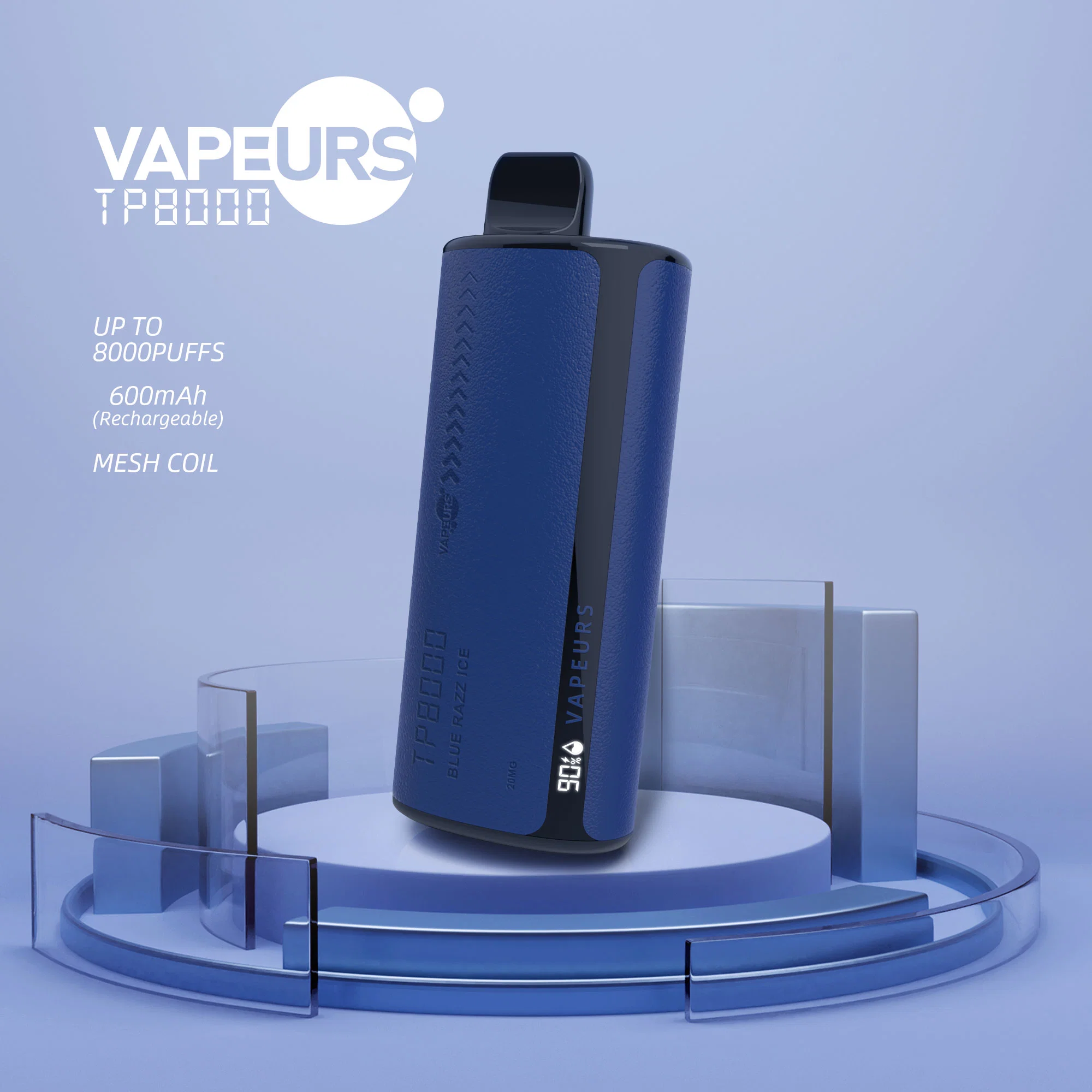 Original Fabrik Großhandel I Vape Mazaj Tugboat Vape Puff Bar 5000 6000 8000 9000 Puffs mit Smart Screen Display Großhandel E Zigarette