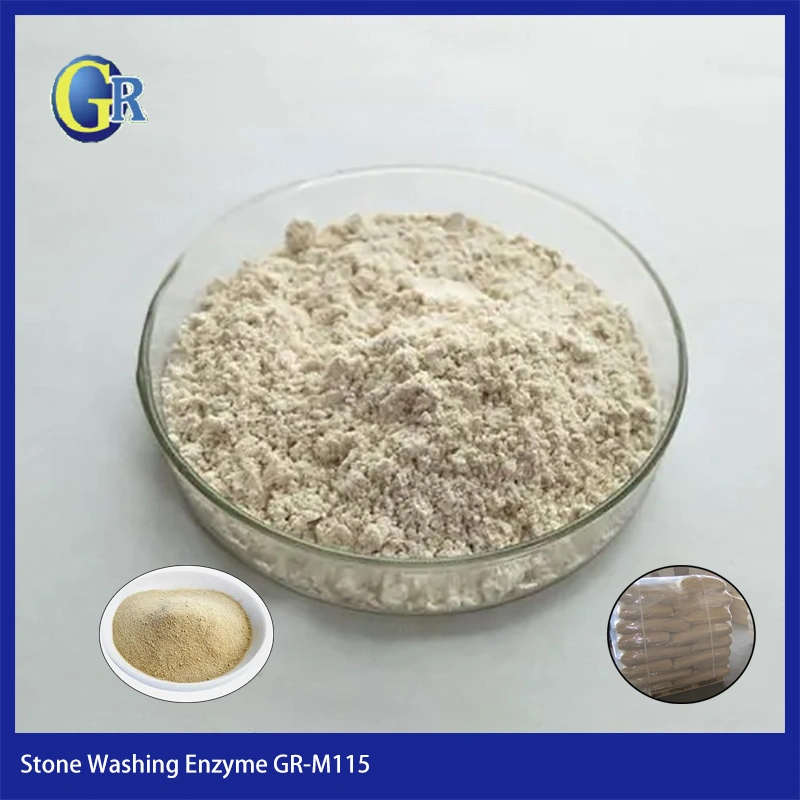 Proveedor de enzimas textiles de China Stone Washing enzyme in Powder Formulario Gr-M115