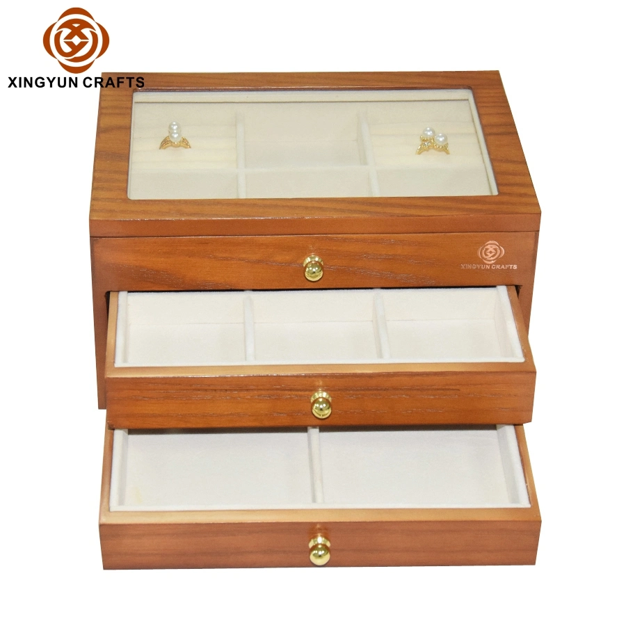 Factory Wholesale/Supplier Custom Packing Box MDF Gift Packing Box Wooden Boxes with Acrylic Glass