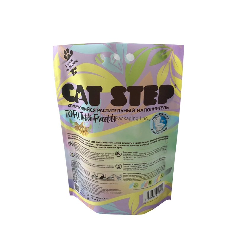 Plastic Cat Litter Bag Packaging Bag Handle Bag Printing Bag Pet Product