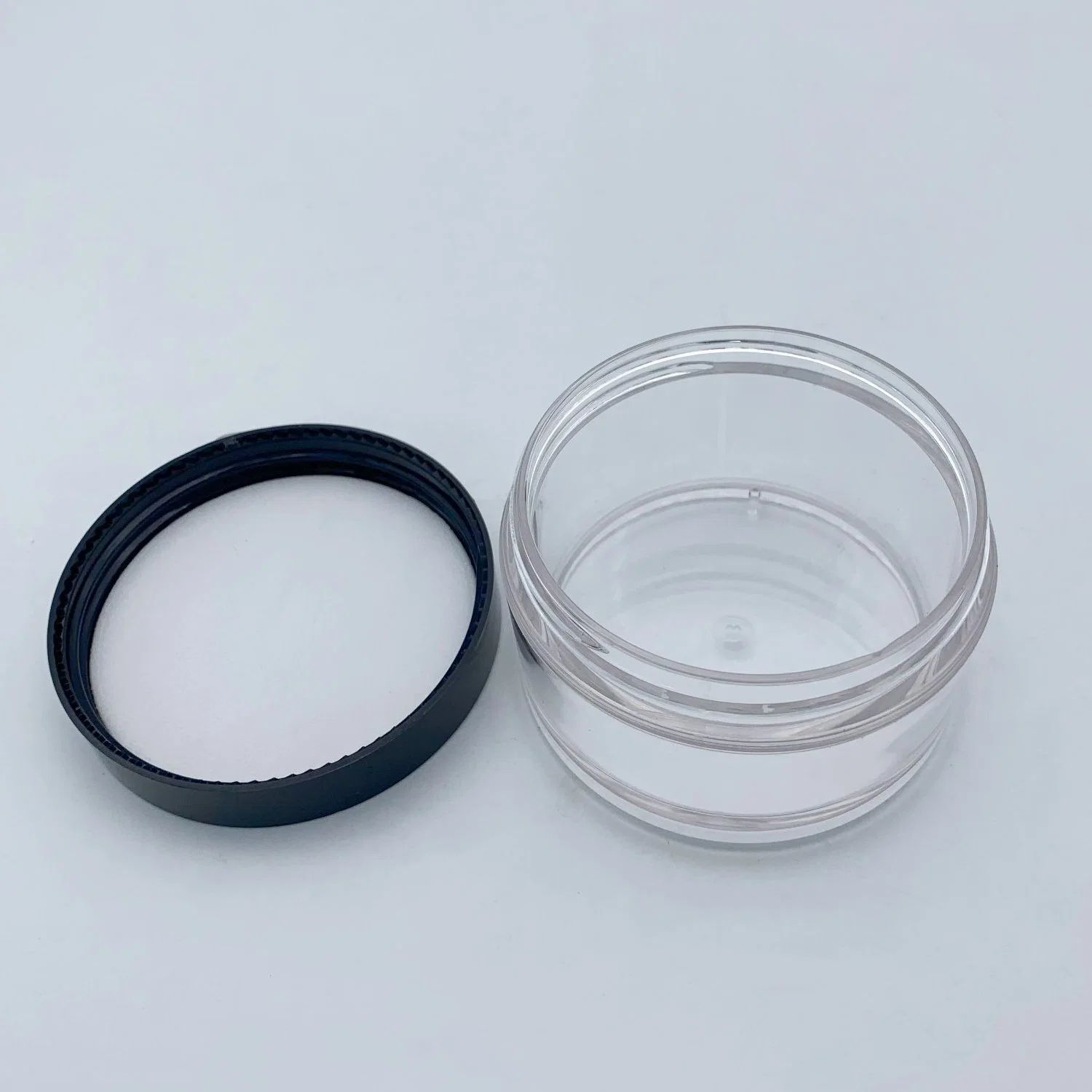 High quality Empty Clear PP Plastic Cosmetic Packaging with Cap Cream Jar