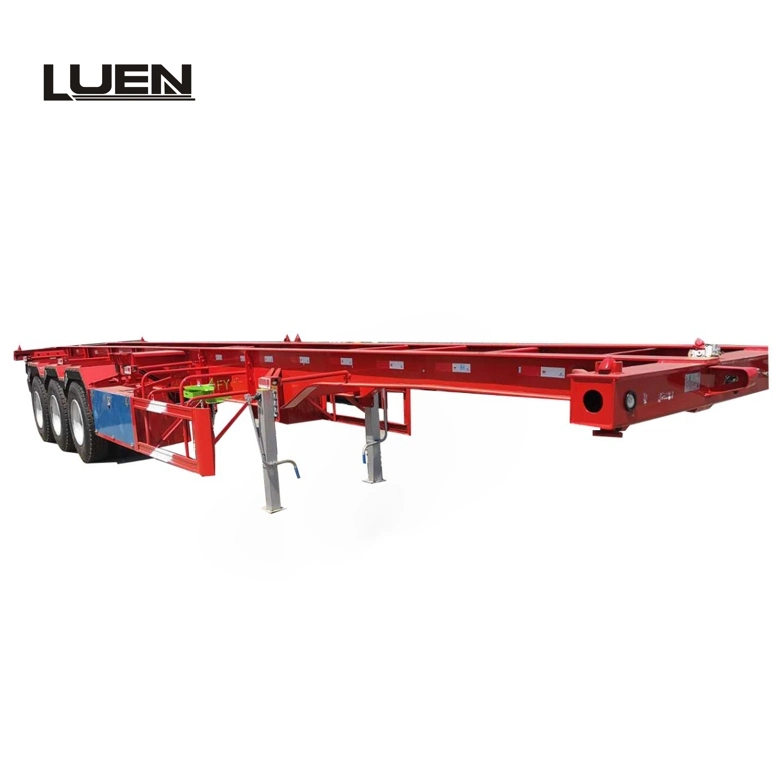 Luen Trailers Price 40FT chassis contentor Sceleton camião Semi-tractor Reboque