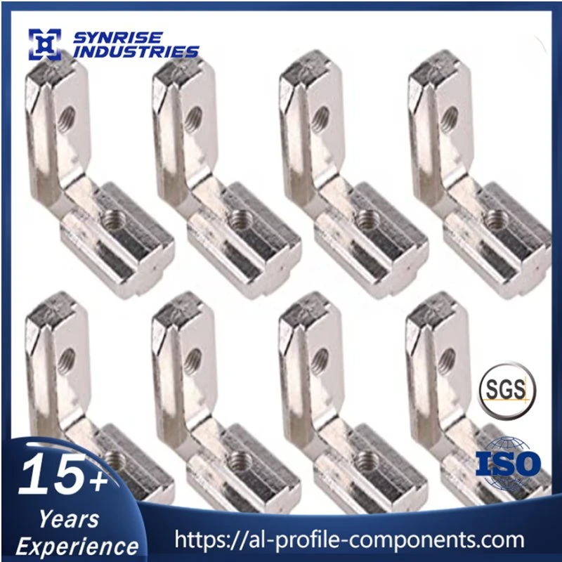 L Shape Silver Inner Corner Connector Joint Bracket for T Slot 3030 Aluminum Profile with Screw M6