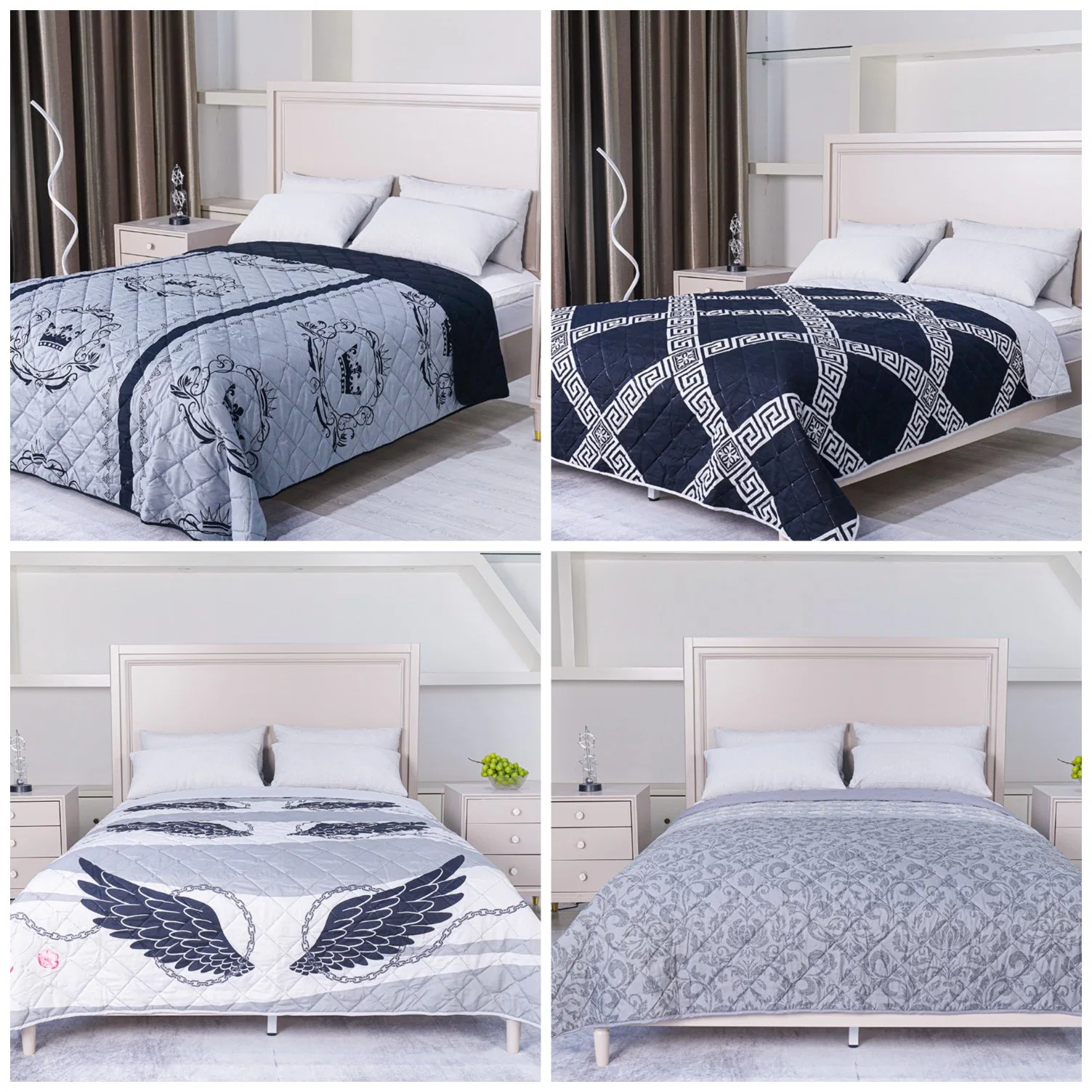 Cheap Price Skin-Friendly Antibacterial Factory Wholesale/Supplier Modern Design Printed Comforter