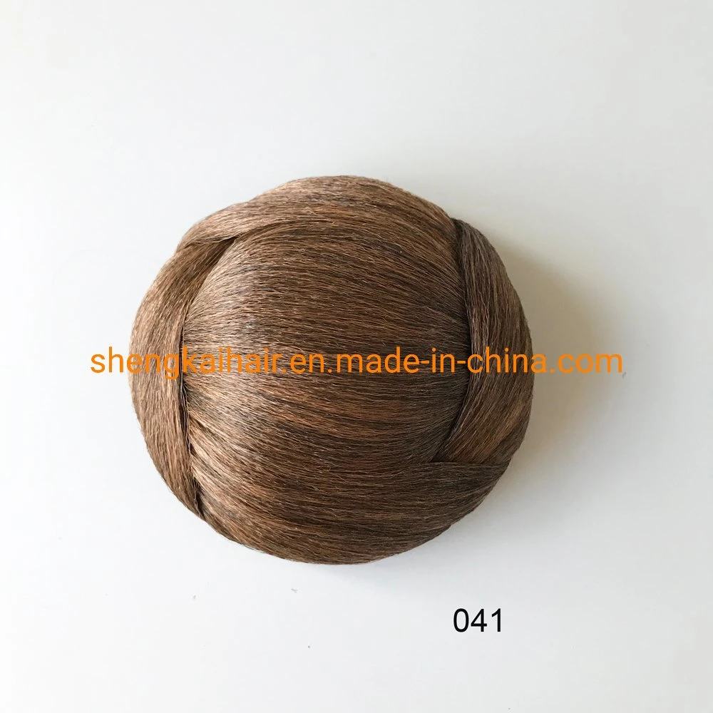 Venda quente moda pêlos sintéticos Chignon Trançada Hairpiece