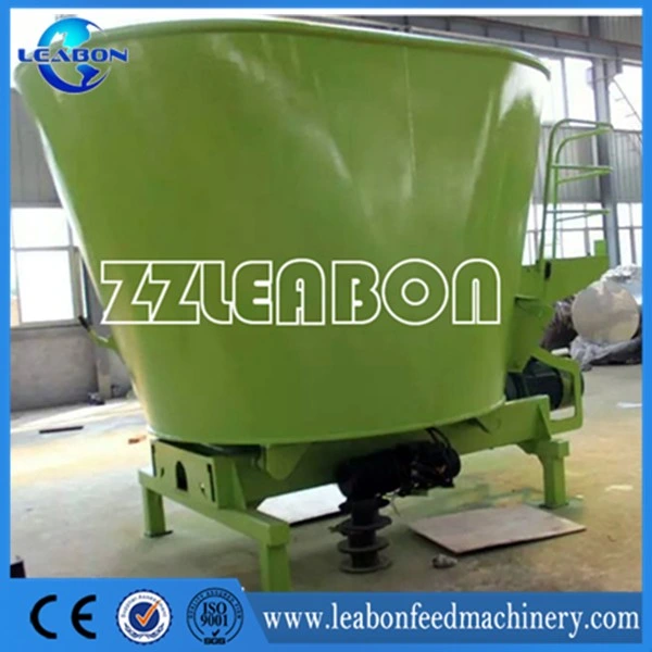 9 Cbm Tmr Feed Mixer Feeding Mixing Cow Feed Mixer for Dairy Farm Fixed Tractor Price for Sale