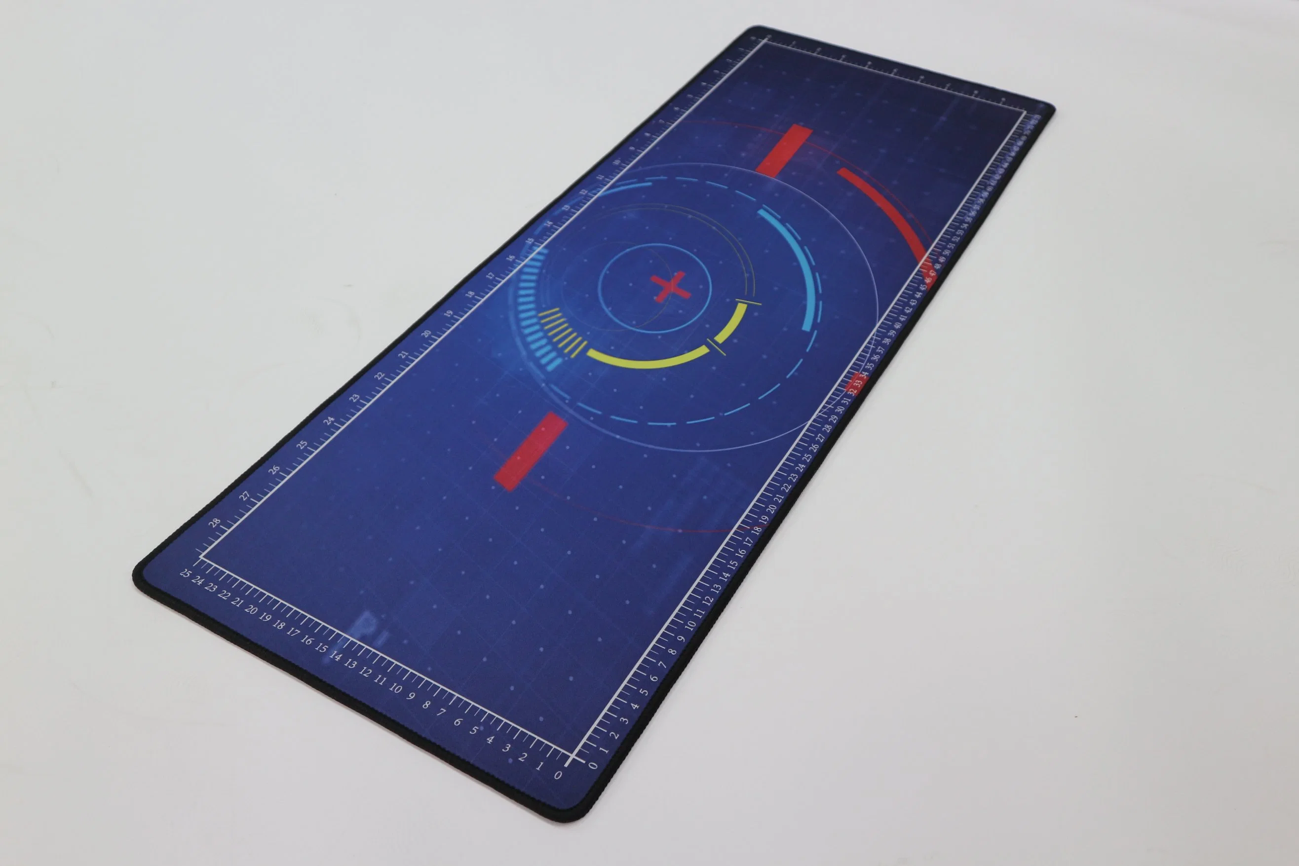 Impermeable negro Gaming Mouse Pad con bordes cosidos gran alfombrilla de seda con el logotipo de impresión