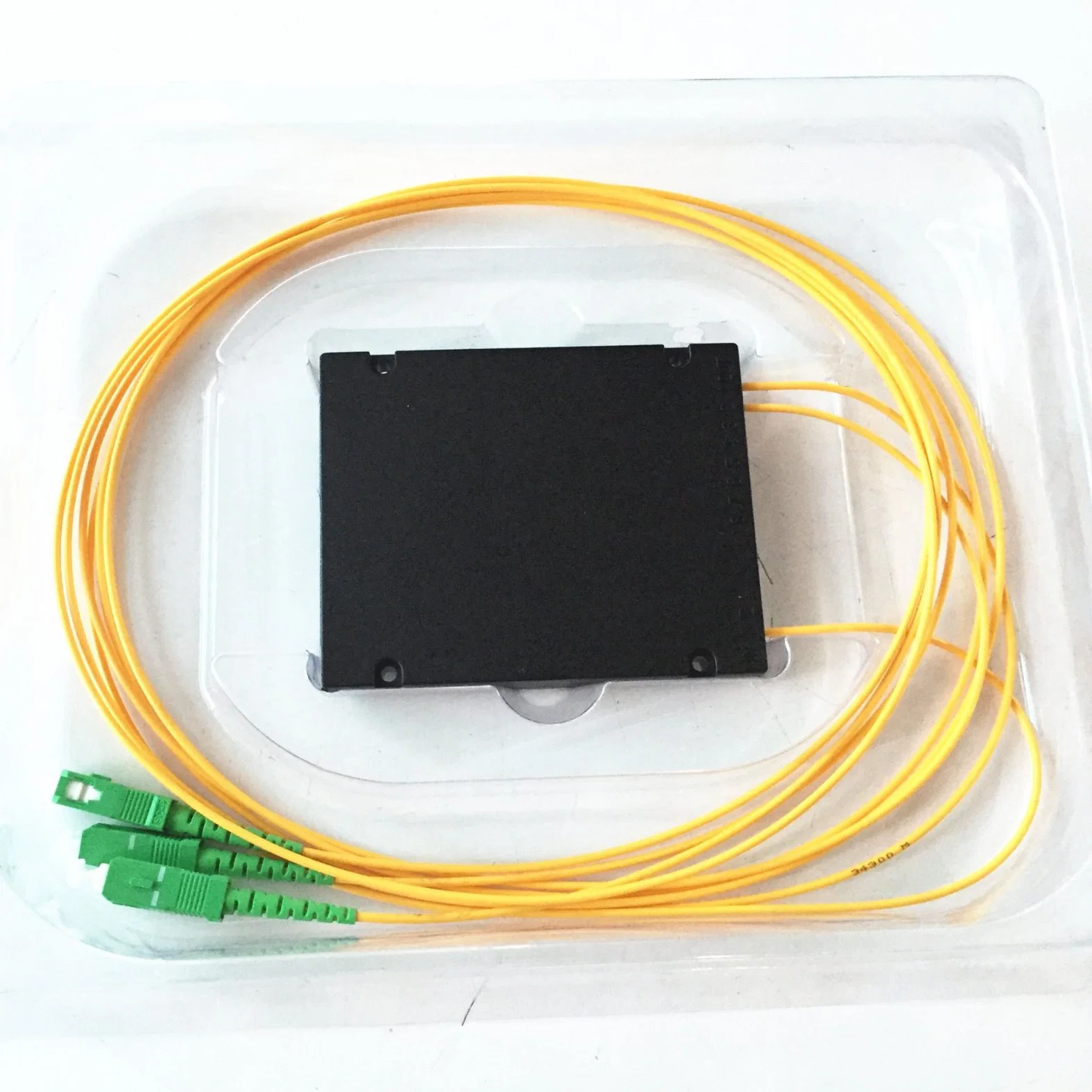 Factory Direct Hot Sale Splice/Pigtailed 1X2 ABS Module PLC Fiber Splitter, 2.0mm, Sc APC, Singlemode