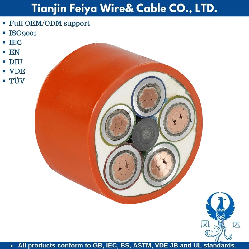 Ascensor Calefacción de PVC de alta temperatura Cable Micc 1200c, fibra de la sílica vítrea Cable del termopar