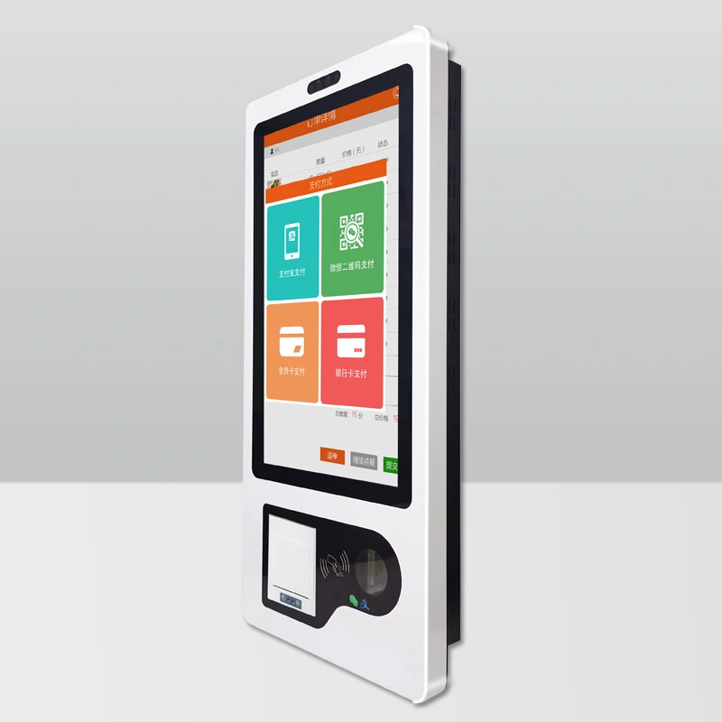 Wall Mount Touch Screen Kiosk All in One POS Machine with Printer Android Technology Machines Terminal POS Systems