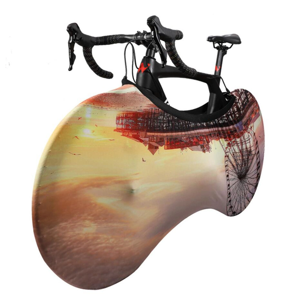 Universal Elastic Bicycle Protective Cover Wheel Frame Waterproof Dustproof Anti-Scratch Mountain Bike PVC Cover Esg13237