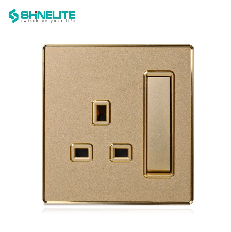 13A UK Standard Socket Plastic Wall Switch Socket Free Sample Popular Design