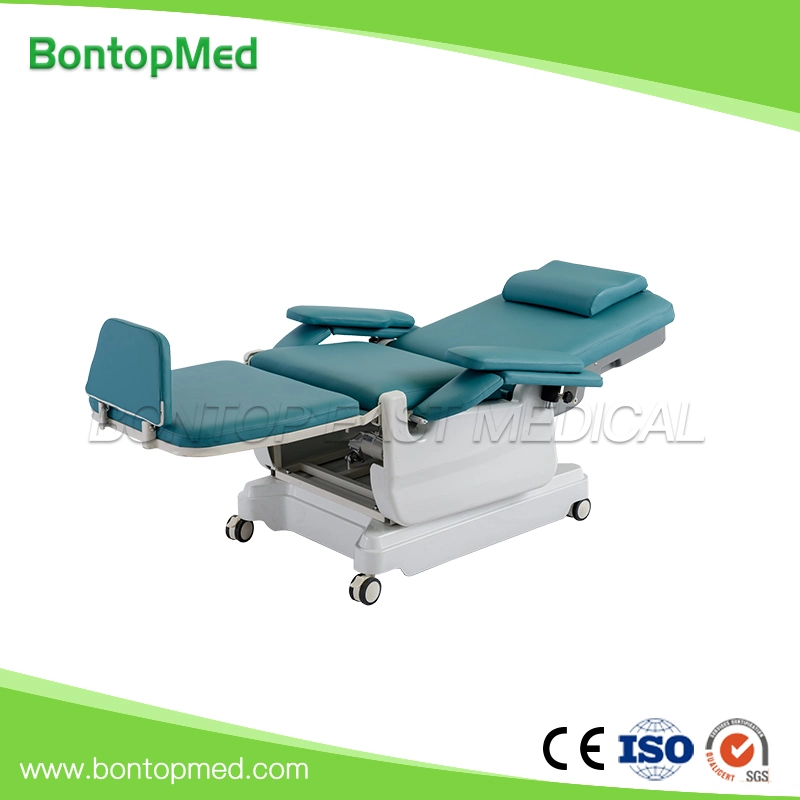Factory Hot Sale High Quality Hospital Electric Infusion Blood Donation Chair Reclining Dialysis Chair with Low Price