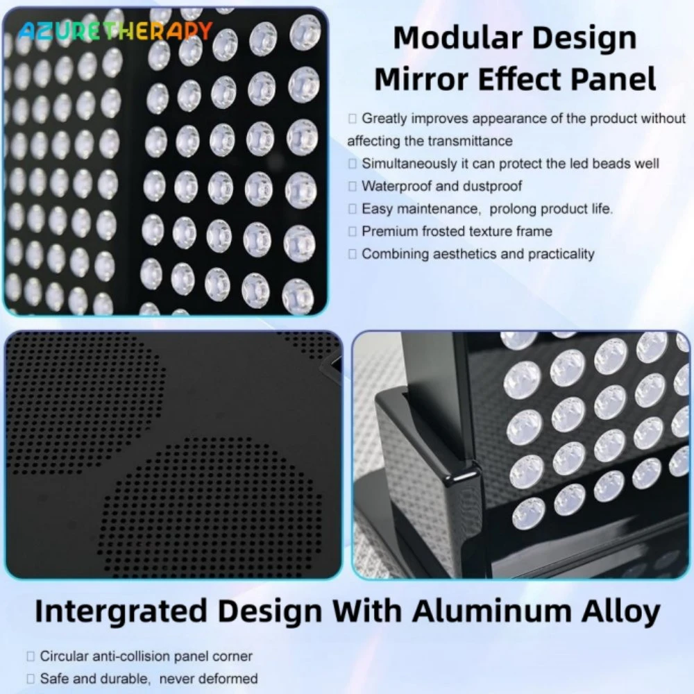 Cremas de 1000W 70PC Remotecontrol Pulsemode Panel LED infrarrojos de la luz de la terapia de luz roja del dispositivo de fototerapia