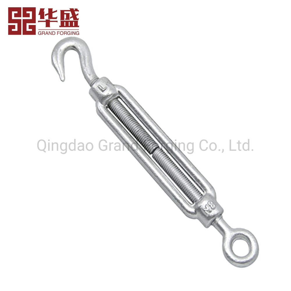 Drop Forged Carbon Steel Galvanized Us Type Turnbuckle