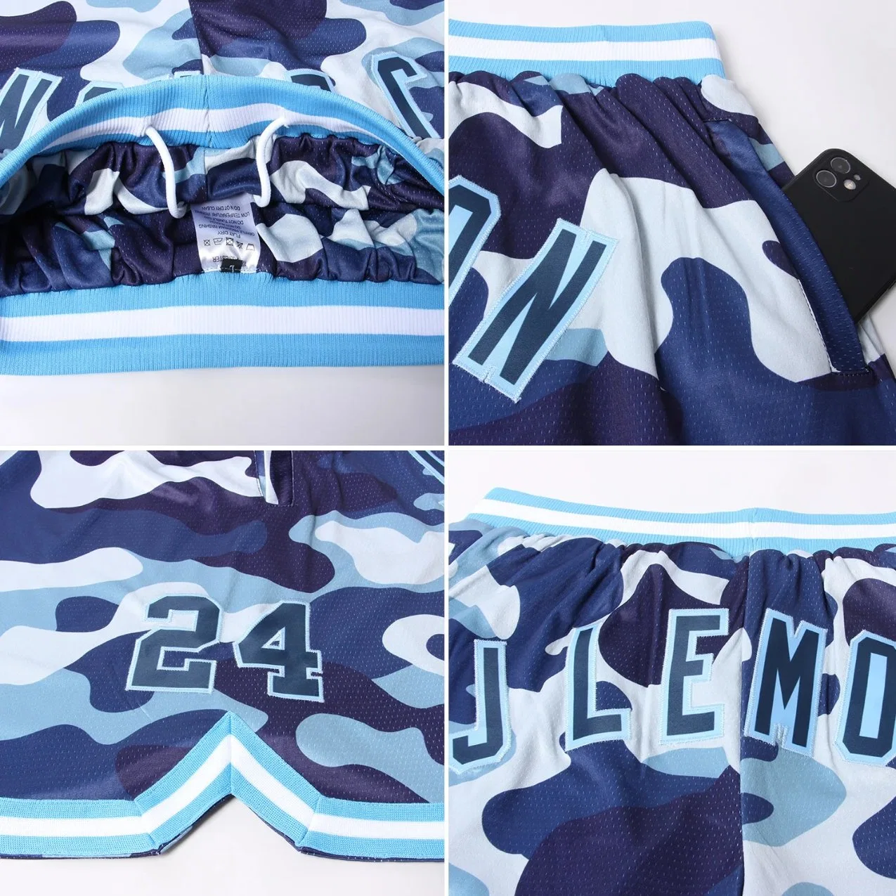 Großhandel/Lieferant heißer Verkauf OEM Sommer Custom Logo hohe Qualität Basketball Kurze Polyester Gym Workout Shorts Sublimation Pocket Patchwork Mesh Shorts