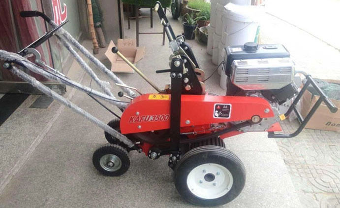 Self-Propelled Lawn Scraper Gasoline Leather Drafting SOD Cutting Turf Transplanting Machine