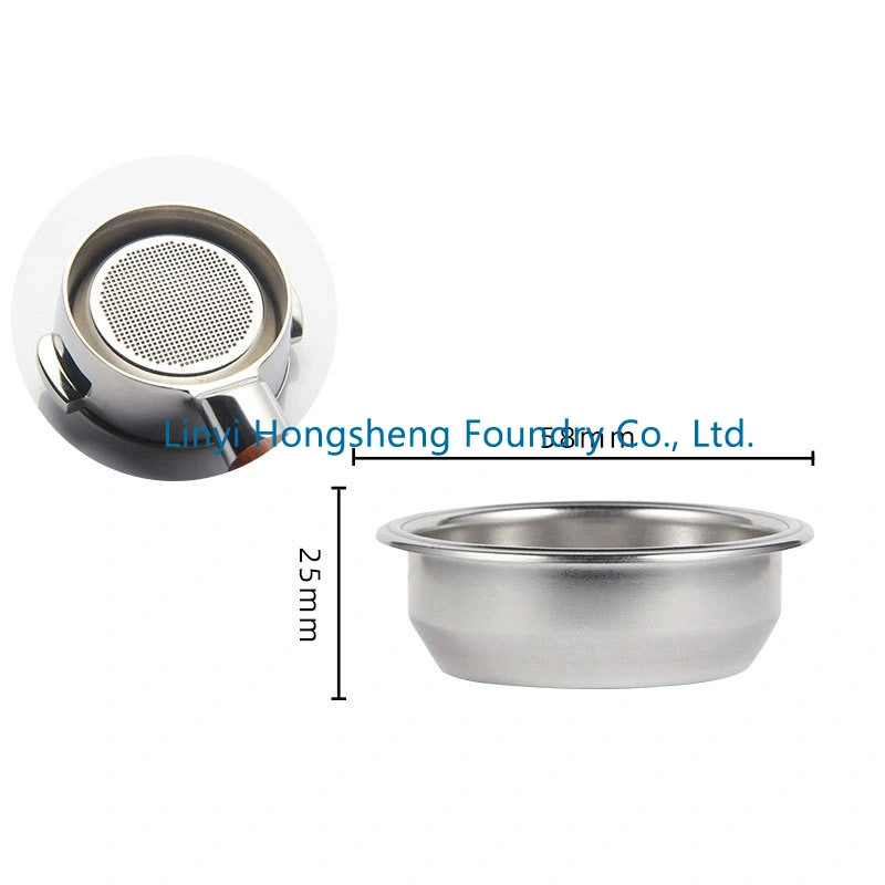 304 Stainless Steel E61 Portafilters Classical 58mm Double Spouts Portafilter Cold Brew Coffee DIY Portafilters 58