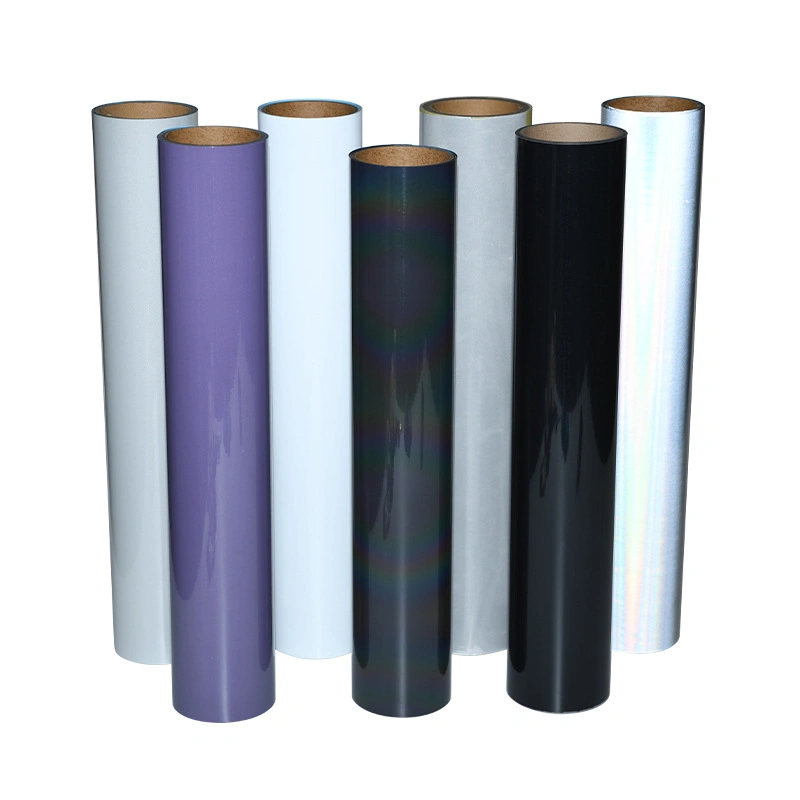 High Visibility Pes PU Flex Heat Transfer-Film Reflective Htv for Workwear