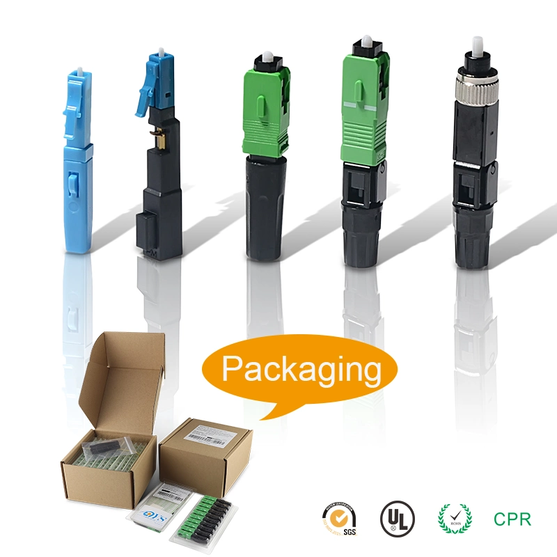 FTTH Sc APC/Upc Field Assembly Quick Connector Fiber Optic/Optical Connector Fast Connector for Drop Cable