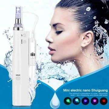 2022 Mini Electric Automated Dermapen 2 in 1 Hydra Injector Derma Stift mit Nano Mesotherapie Micro Nadel für Hyaron Rejuran