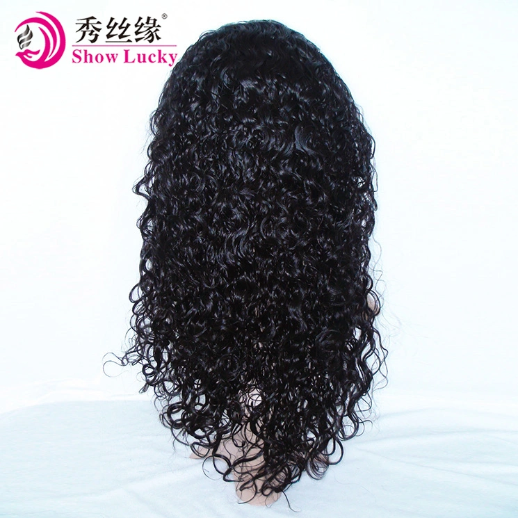 Factory Gurantee 100% Glueless Full Lace Wig Virgin Remy Indian Kinky Curly Human Hair Product