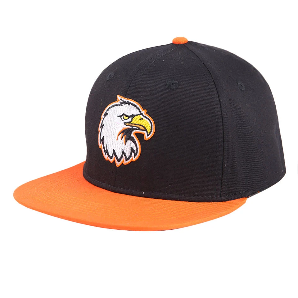 La moda bordado en 3D ala tapa Snapback personalizado de Hip Hop Deportes Baseball Cap