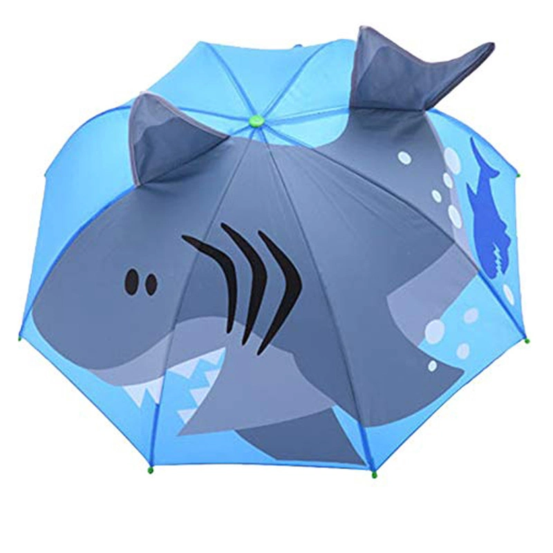 Custom Manual Open Cute Cartoon Kids Umbrella for Promotion Gift with Animal Design