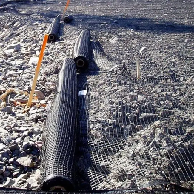 El poliéster de geomalla biaxial de carretera camino de geomalla biaxial de Plástico PP