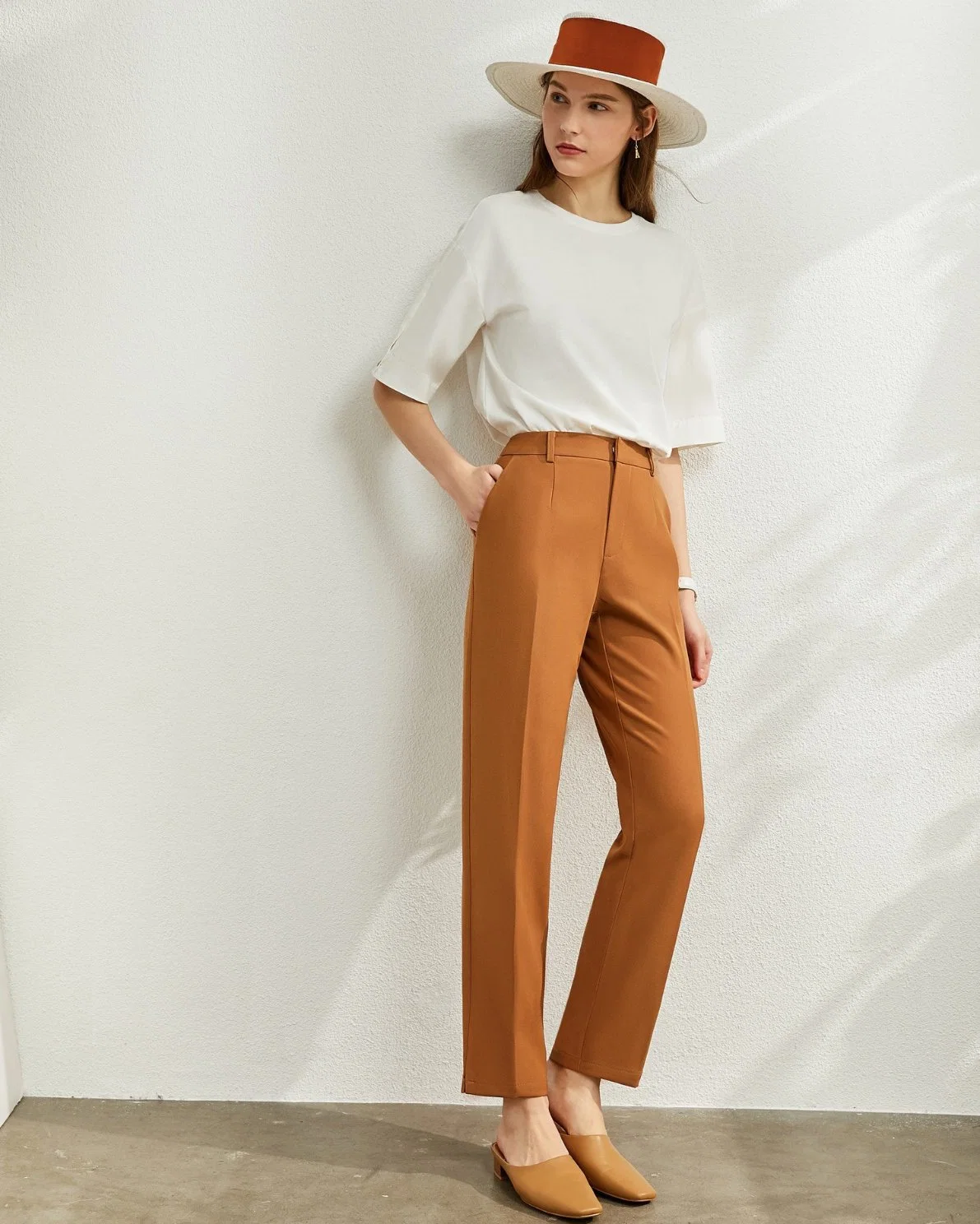 New Style Women&prime; S Pant Office Casual Skinny Solid Trouser