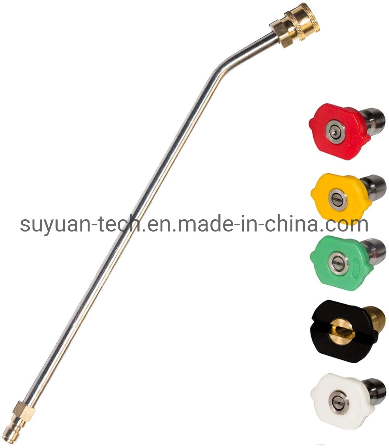 Stainless Steel High Pressure Washer Flume Rod, Suitable for 2.5 Gpm Pressure Washer Nozzle Tip (30 degrees)