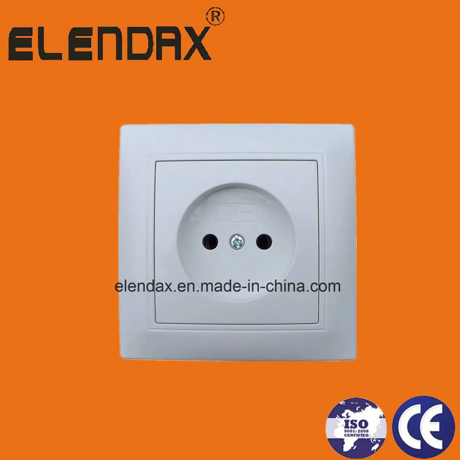 Conector hembra de pared Elendax de diseño nuevo 250V 16A (F1009)