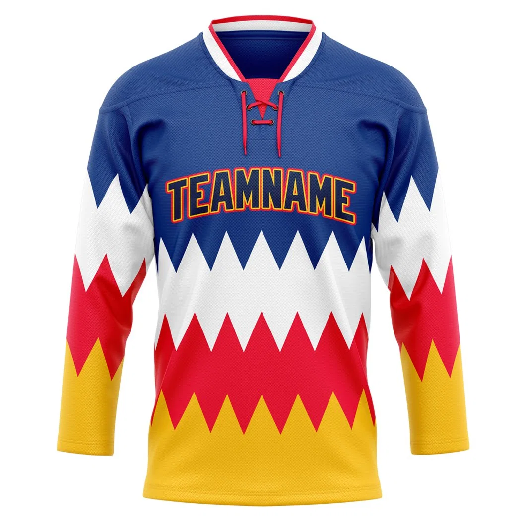 Custom 100%Polyester Men Sublimation Hip Hop Shirts OEM Sports Wear Ice Hockey Jerseys