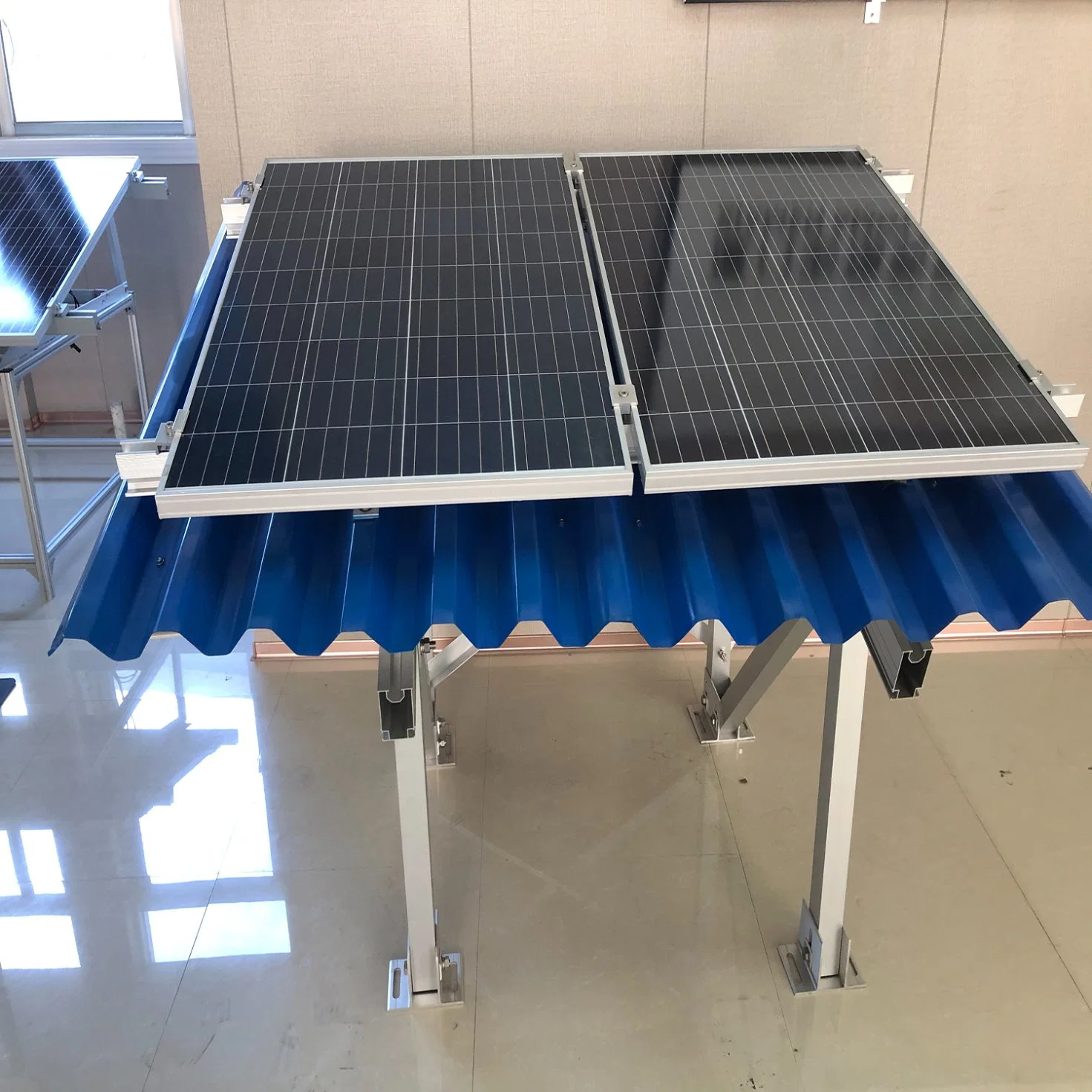 Enables Simple Solar Panel Rail Free Solar Bracket Metal Roof Mounting System