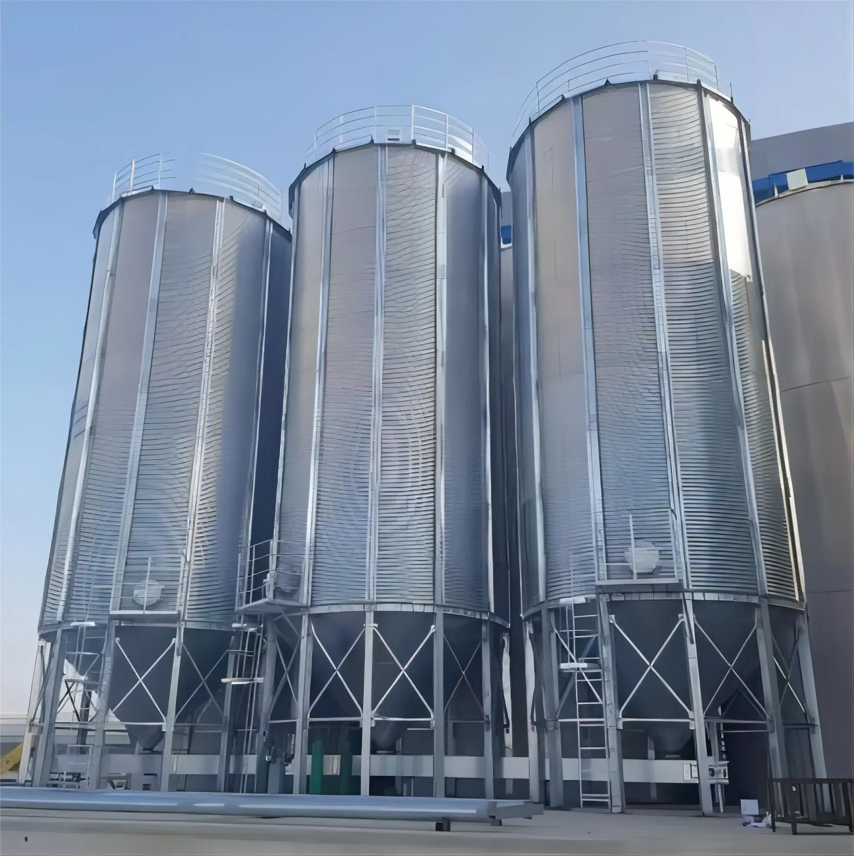 2024 Galvanizing Stainless Steel Grain Silo for Corn Storage Paddy Rice Silo