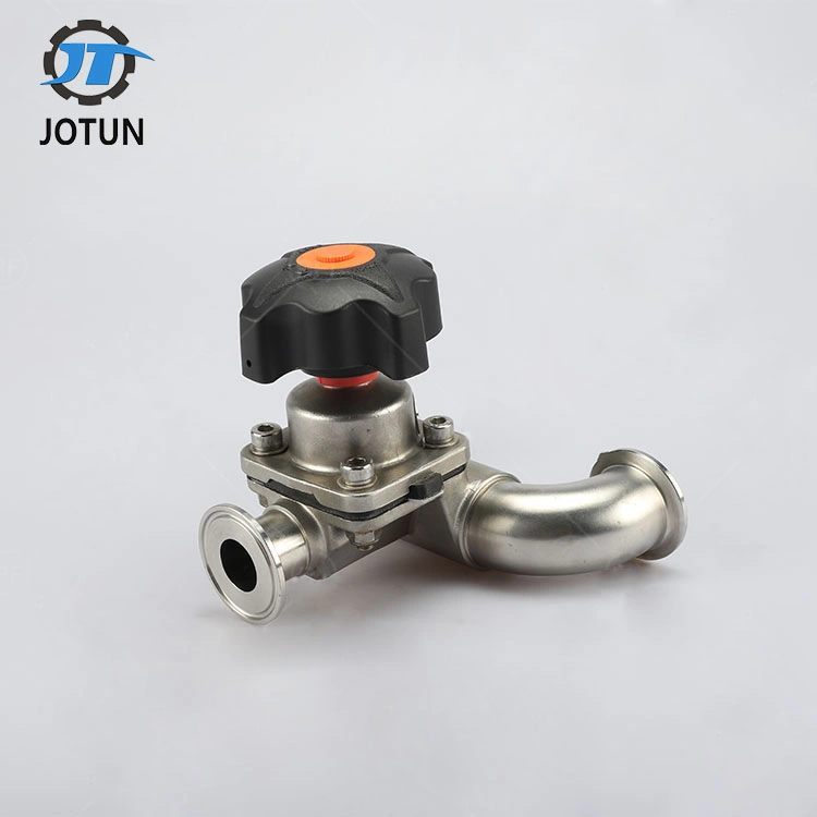 China Jotun Stainless Steel Sanitary Clamped Manual Diaphragm Valve