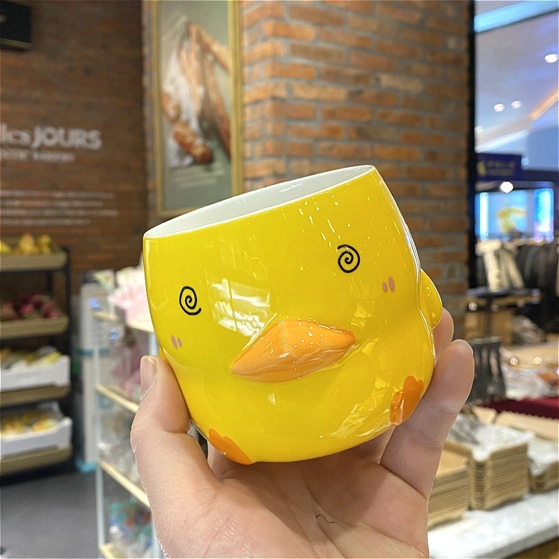 High quality/High cost performance Cheapanimal Quirky Trendy Decorative Gifts for Kids Yellow Duck Mug