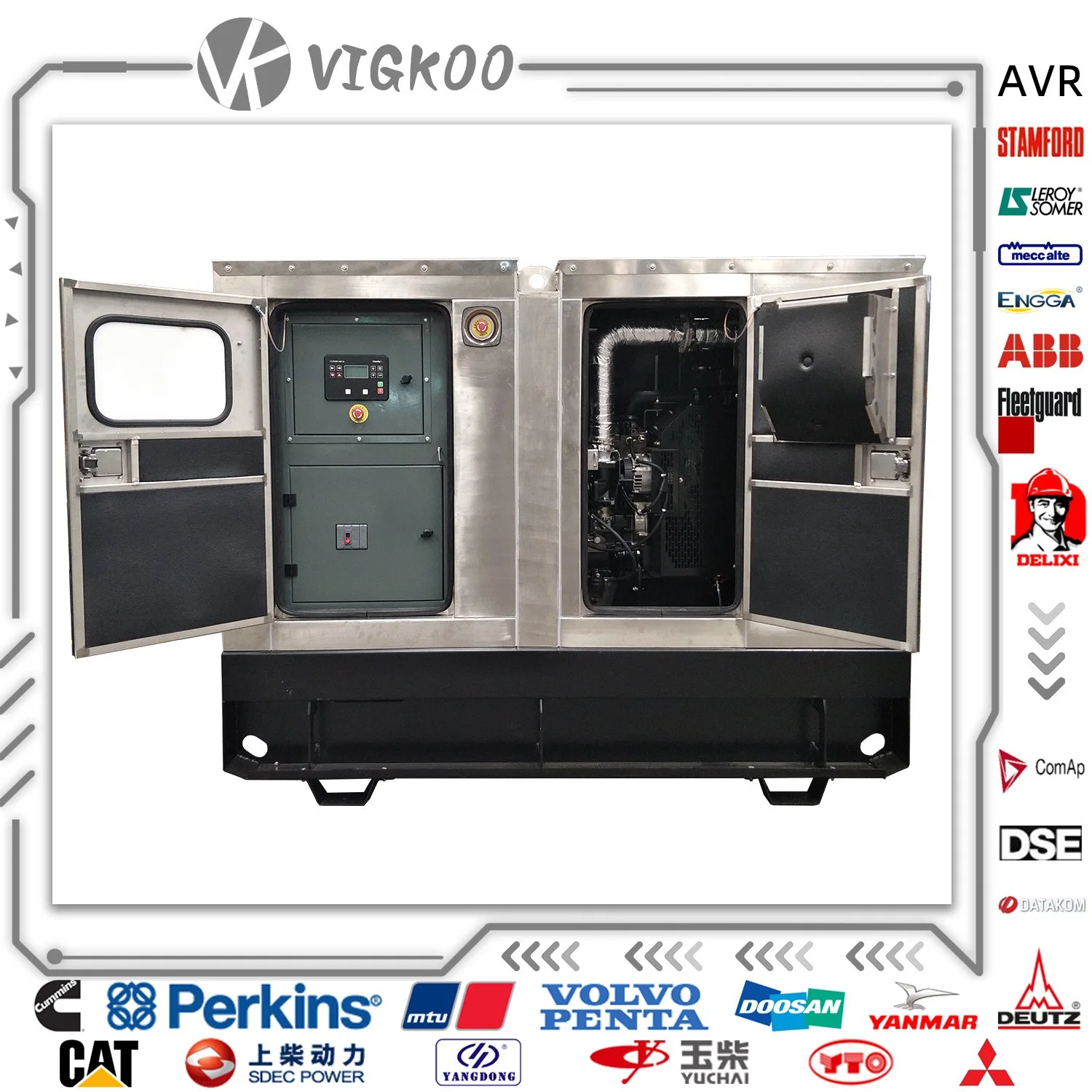 Electric Silent Type 10 kVA to 4000 Kw Diesel Power Generation