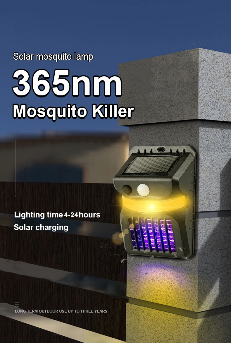 Solar Mosquito Killing Wall Lamp Repellent Function Human Intelligent Induction Outdoor Courtyard Wall Lamp