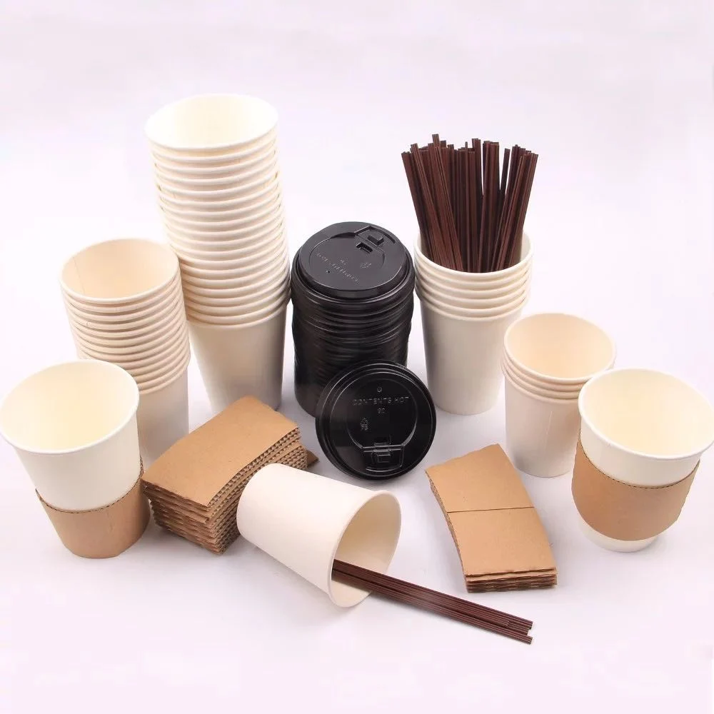 Custom Logo Black with Logo Kraft Double Wall Pink Embossed Disposable Bubble Tea Coffee Plastic and Paper Cups with Lids