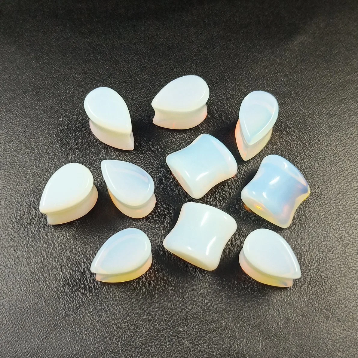 La Joyería de piercing piedras naturales piedra Opalite oído en forma de lágrima Joyería SPL1986