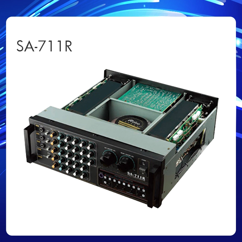 SA-711r 350W 8ohms Amplificador de Mezcla Estéreo Digital con Eco